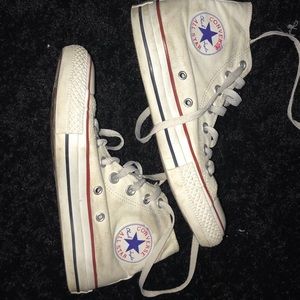 white high top converse